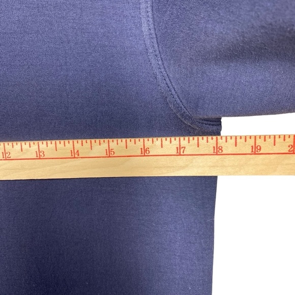 J Crew Scuba Jacket Women XXS Full Zip Hoodie Neoprene Navy Blue Made In USA - Picture 8 of 13